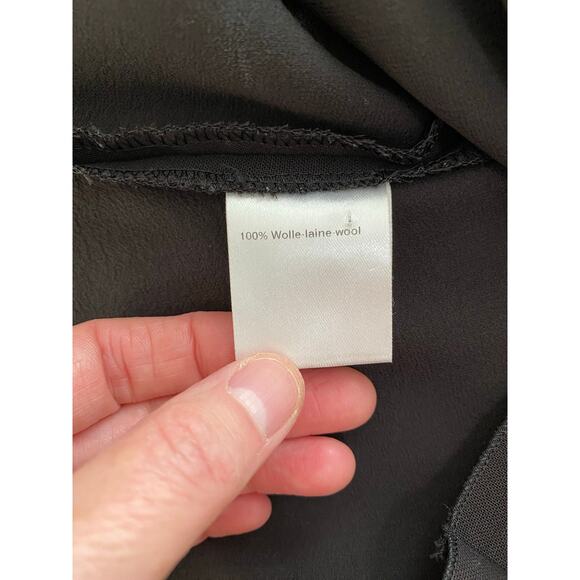 Akris Women's Size 12 Black Lined 100% Lightweight Wool Tank Top Made in Italy - Picture 8 of 9